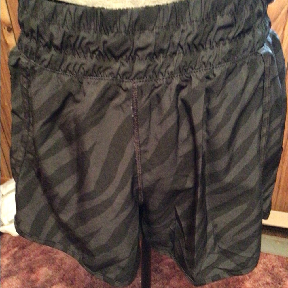 Black Zebra Print Women's Shorts